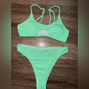 SHEIN Vibrant Green Bikini Set